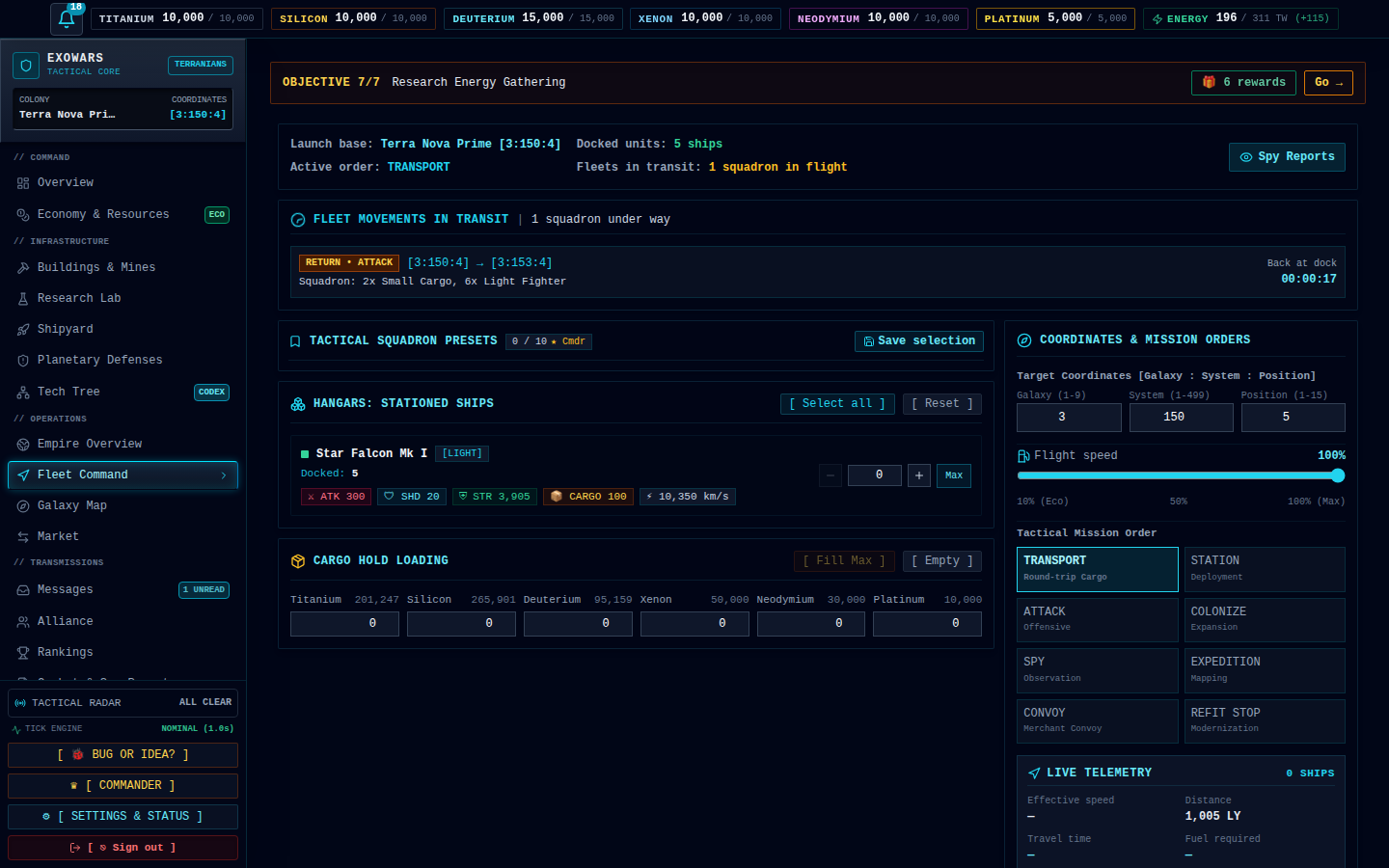 Fleets that fly in real time